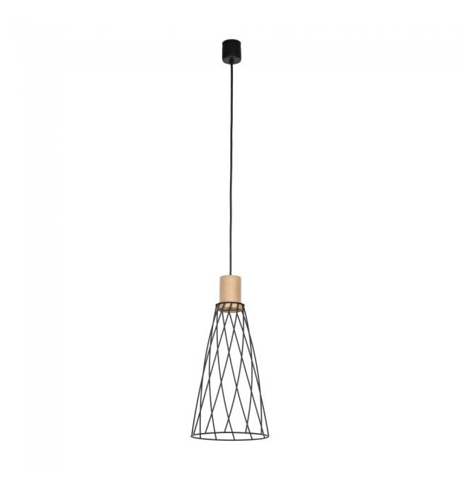 Lampă suspendată TK Lighting Modesto, lemn, 10157