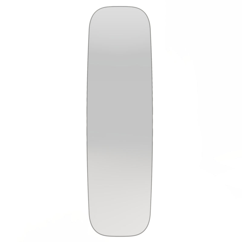 Oglindă de perete Fina, cu ramă neagră, 40x140 cm, dreptunghiulară, rotunjită, aluminiu