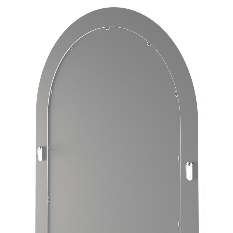 Oglindă de perete Grezzo, 70x175 cm, formă de arc, albă