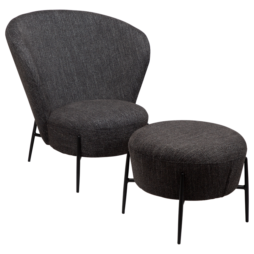 Fotoliu DAN-FORM Orbit, negru, 700207009