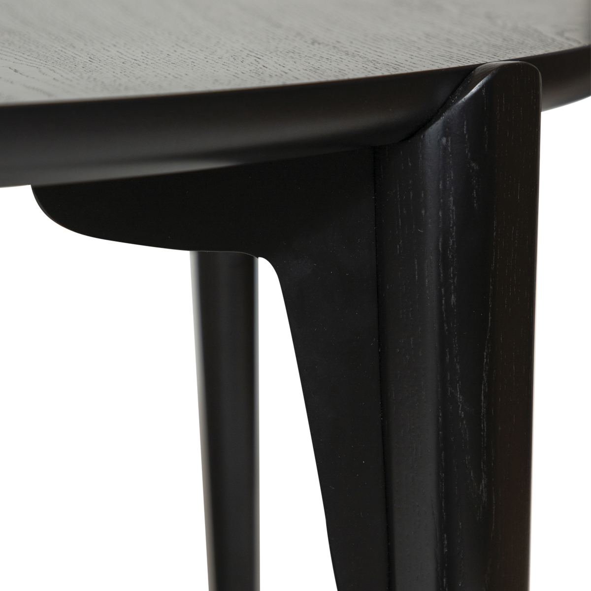 Masă de dining PARAGON Frasin negru 400208327