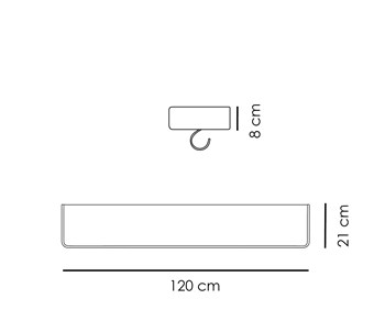 Suport cu cârlige DAN-FORM Protopia, maro, 500100111