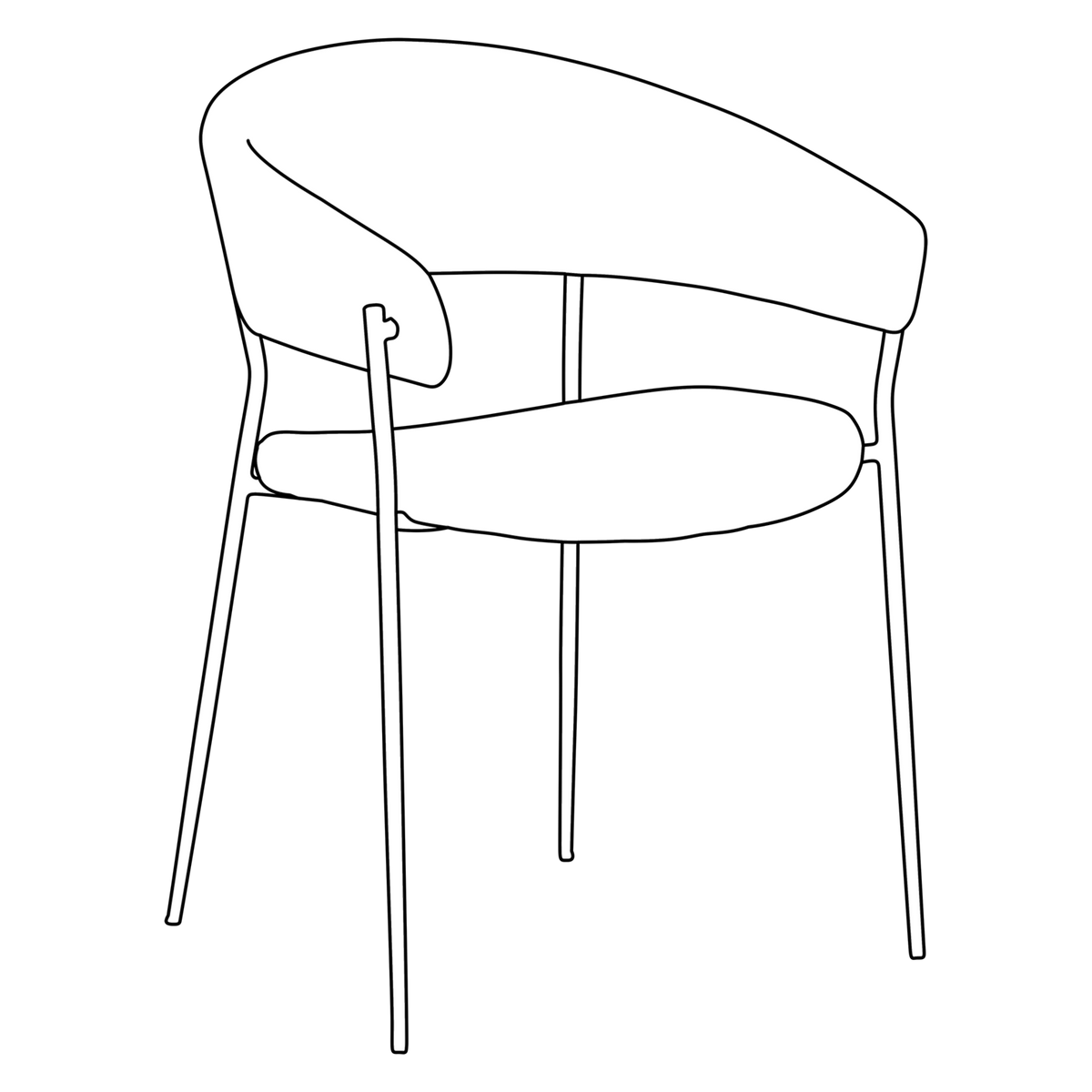 Scaun REBOOT Negru 100107301