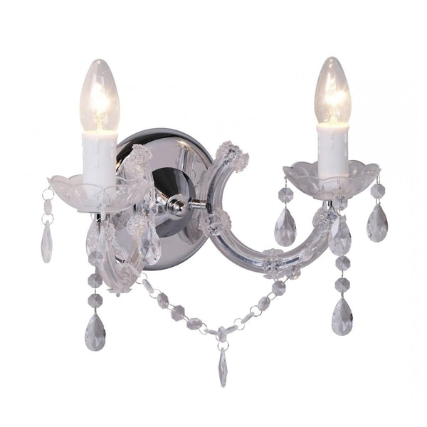 Lampa de perete Zumaline Magnolia 32x34x18 Alb