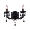 Lampa de perete Zumaline Magnolia 32x34x18 Negru