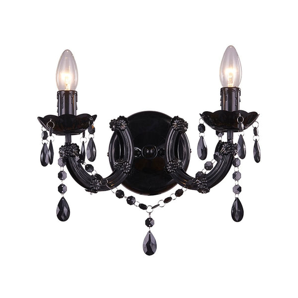 Lampa de perete Zumaline Magnolia 32x34x18 Negru