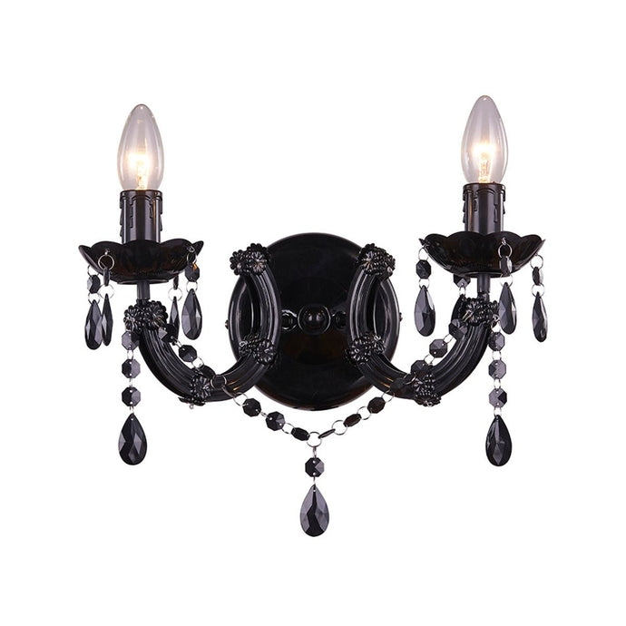 Lampa de perete Zumaline Magnolia 32x34x18 Negru