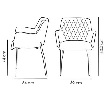 Scaun DAN-FORM Rombo, verde, 100690440