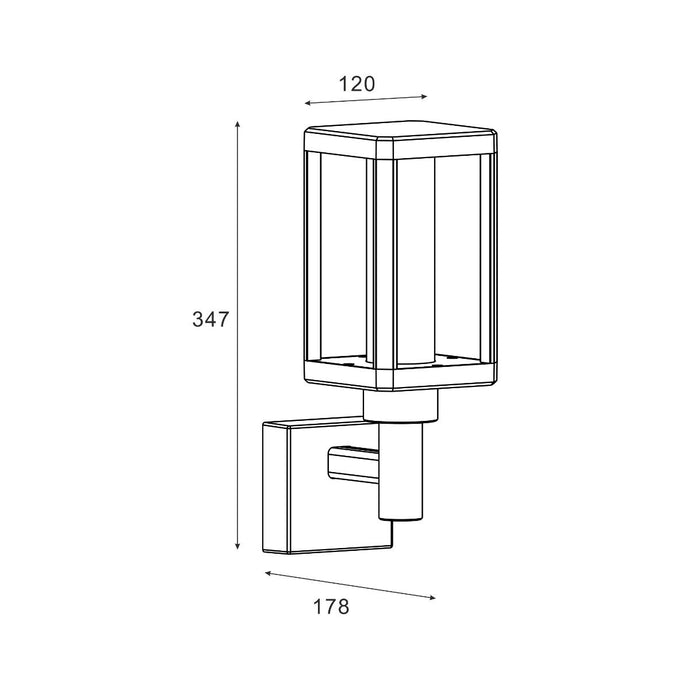 Lampa de gradina Zumaline Urban 34,7x17,8x12cm