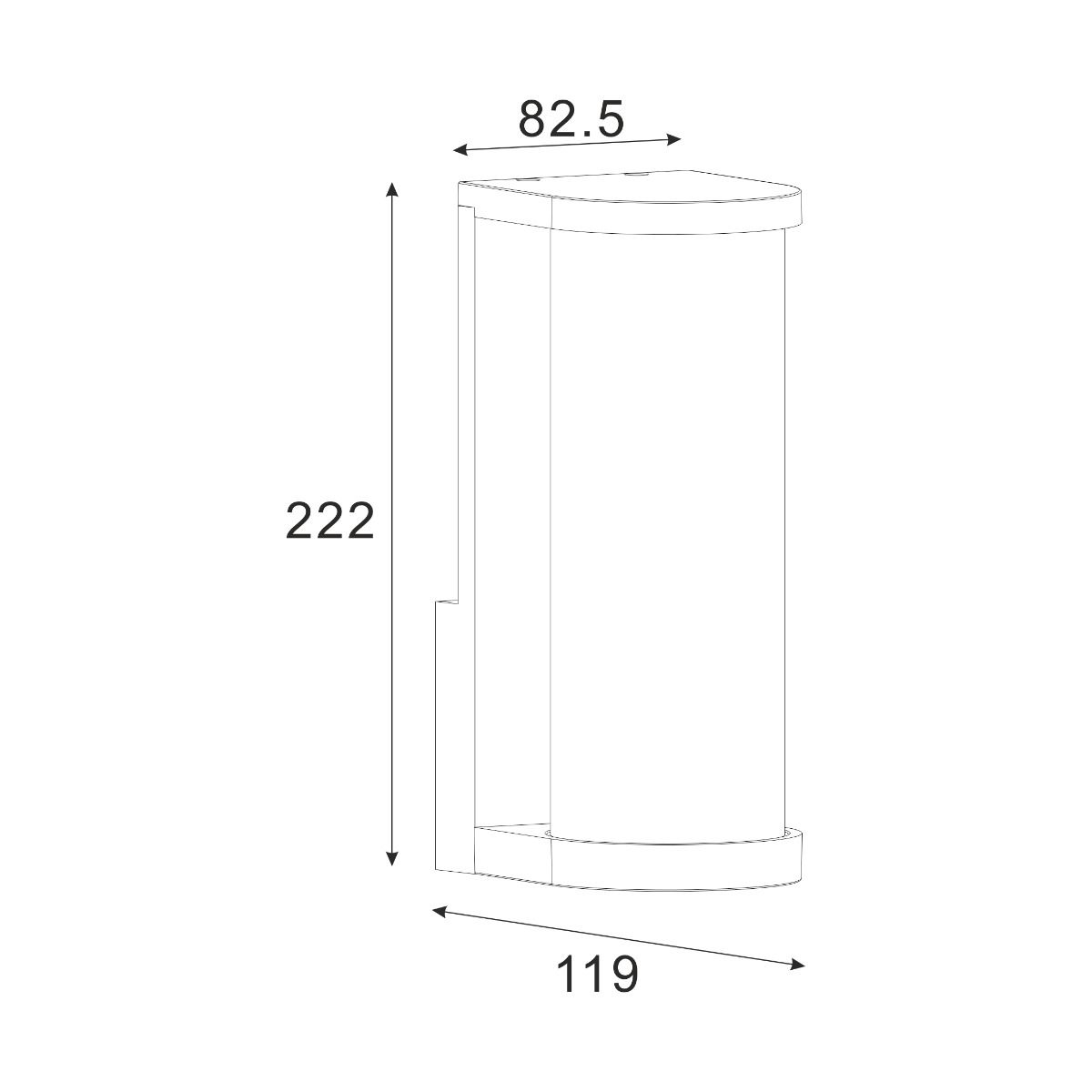 Lampa de gradina Zumaline Twilight 22,2x11,9x8,5cm 003064-030991