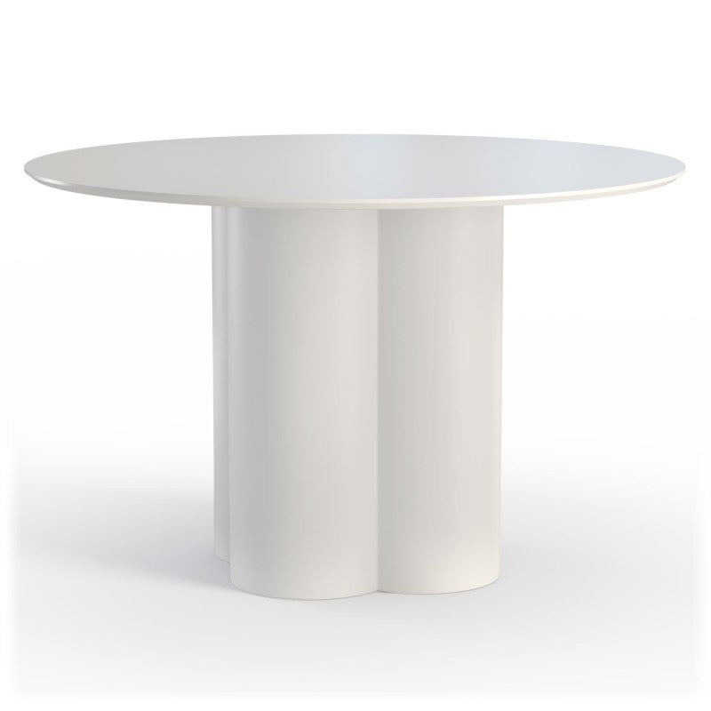 Masă de dining Adaggio, 120 cm, rotundă, gri-bej