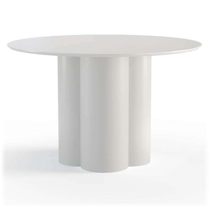 Masă de dining Adaggio, 120 cm, rotundă, gri-bej