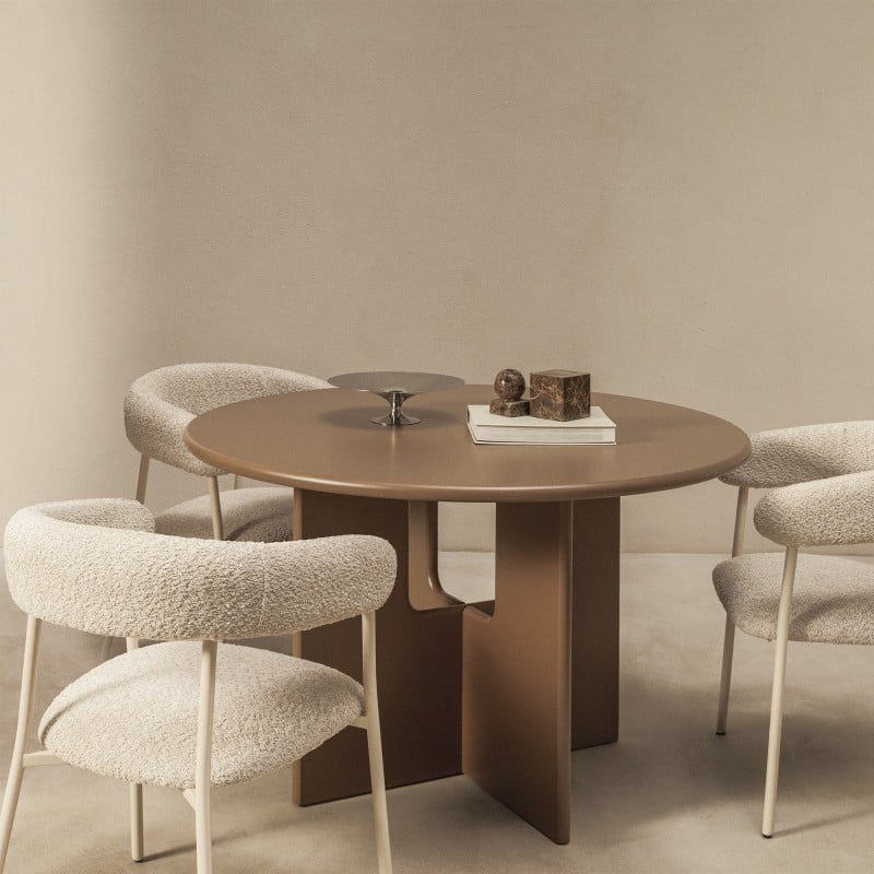 Masă de dining Hill, 120 cm, maro