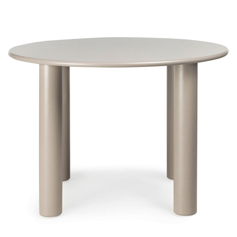 Masă de dining Joki, 110 cm, rotundă, bej închis