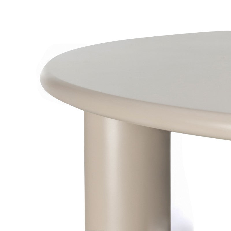 Masă de dining Joki, 110 cm, rotundă, bej închis