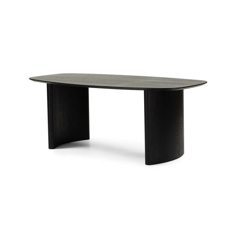 Masă de dining Oriento, 200 cm, ovală, furnir de frasin