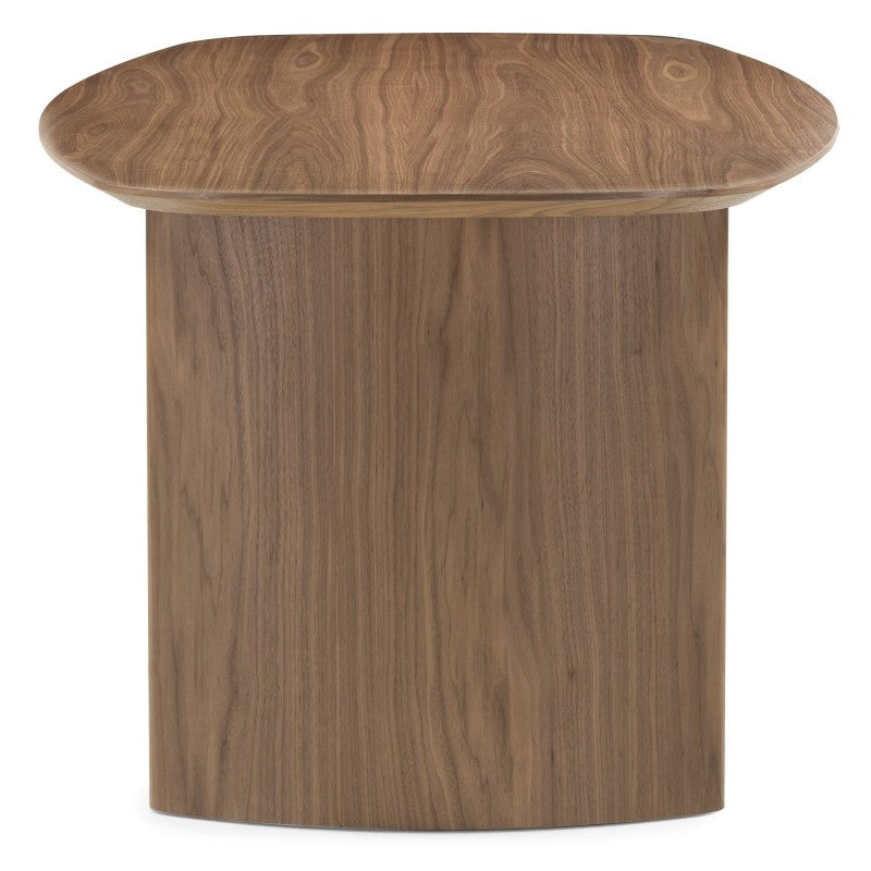 Masă de dining Oriento, 200 cm, ovală, furnir de nuc