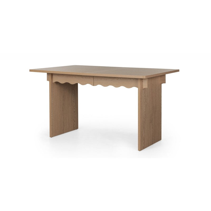 Masă extensibilă Floya, 140-200 cm, stejar Cremona Torro, val decorativ