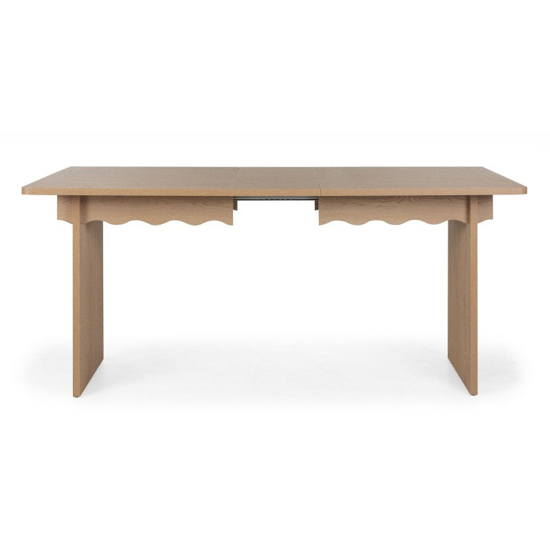 Masă extensibilă Floya, 140-200 cm, stejar Cremona Torro, val decorativ