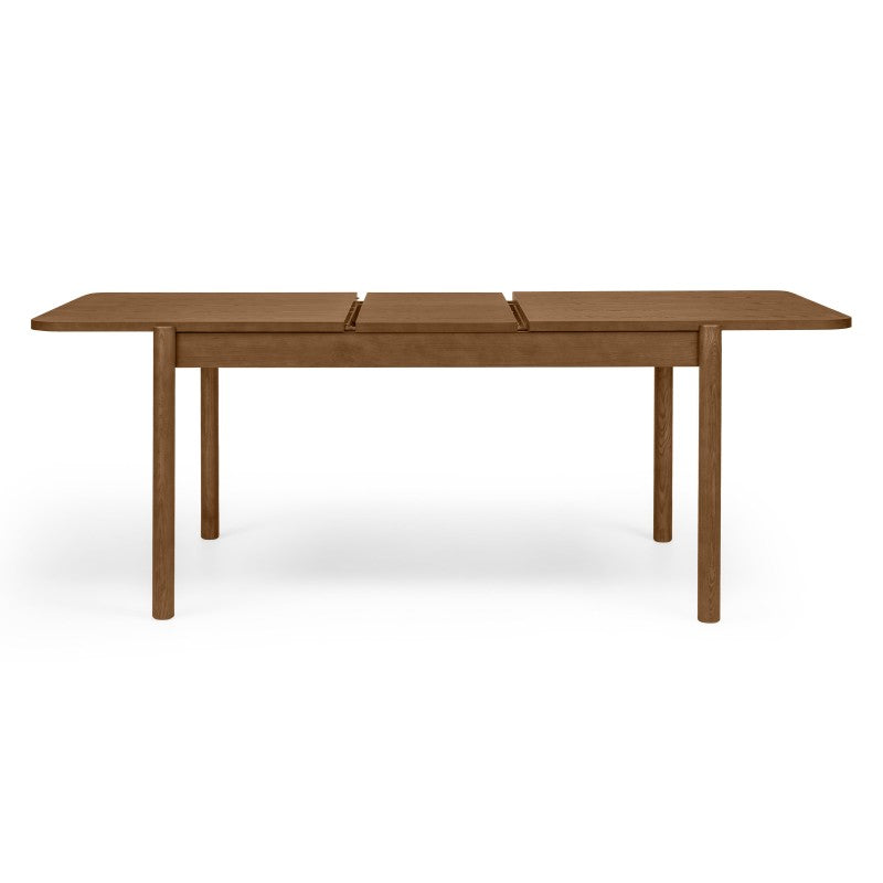 Masă extensibilă Iselio, 160-200 cm, dreptunghiulară, maro, frasin