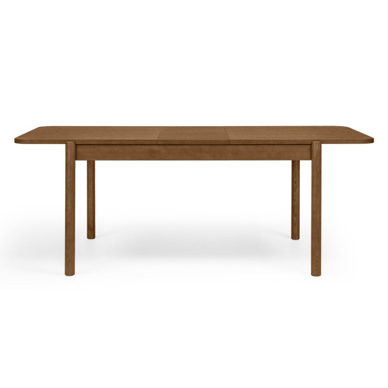 Masă extensibilă Iselio, 160-200 cm, dreptunghiulară, maro, frasin