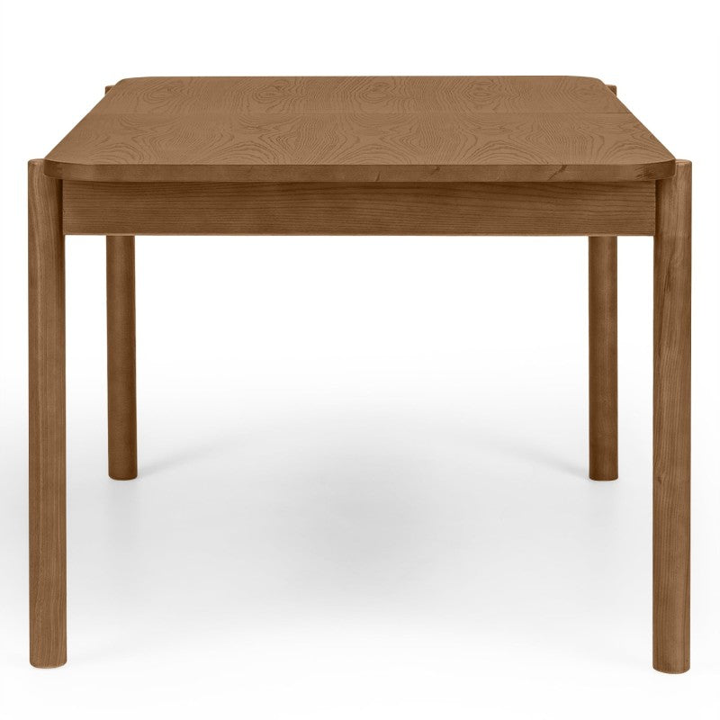 Masă extensibilă Iselio, 160-200 cm, dreptunghiulară, maro, frasin