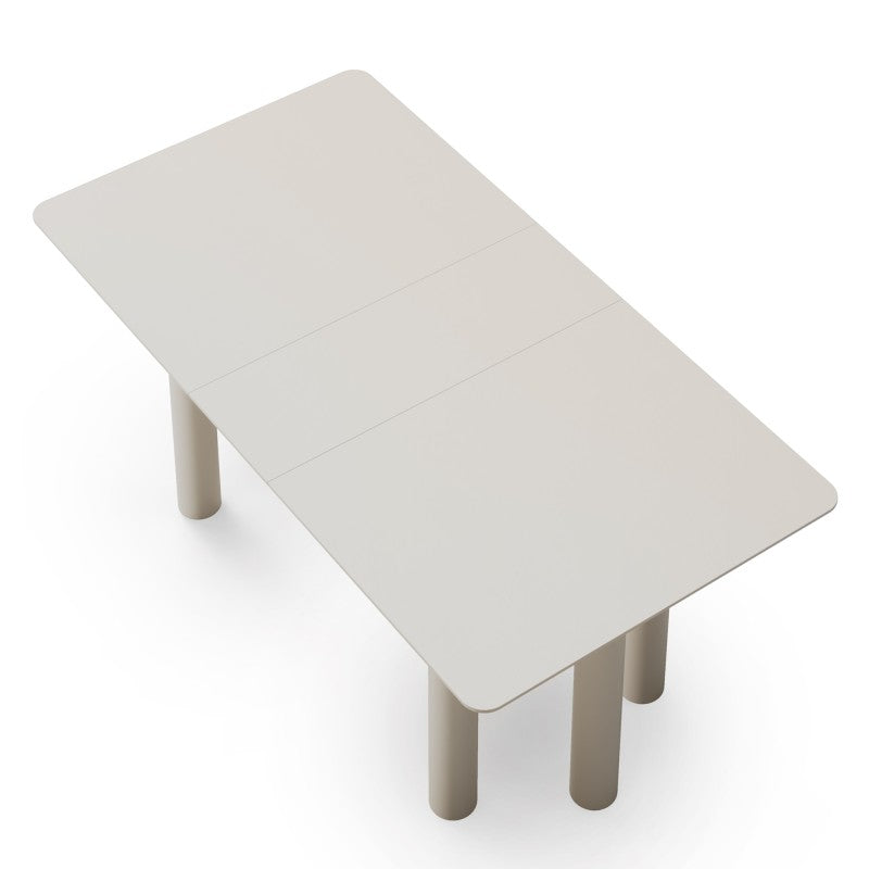 Masă extensibilă Loa, 140-200 cm, furnir de fag, cașmir, lemn de fag, rotunjită