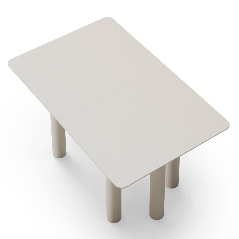 Masă extensibilă Loa, 140-200 cm, furnir de fag, cașmir, lemn de fag, rotunjită