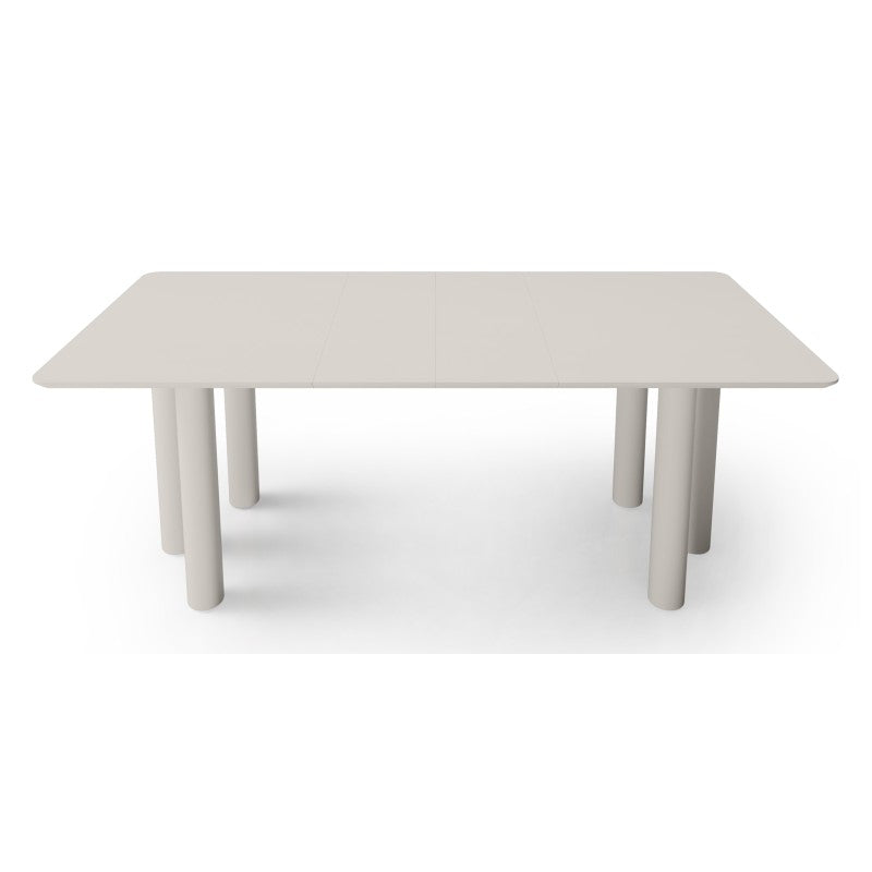 Masă extensibilă Loa, 140-200 cm, furnir de fag, cașmir, lemn de fag, rotunjită