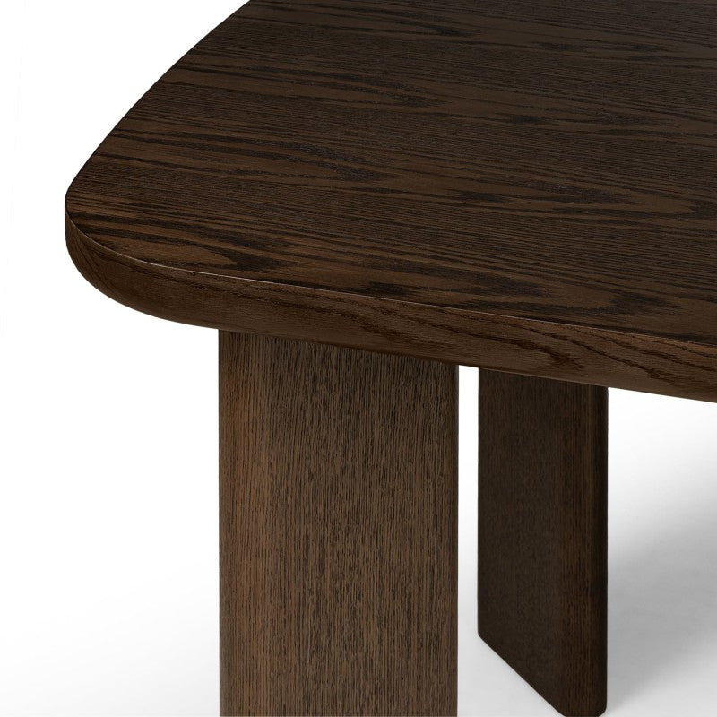 Masă extensibilă Marbella, 160-200 cm, dreptunghiulară, stejar închis
