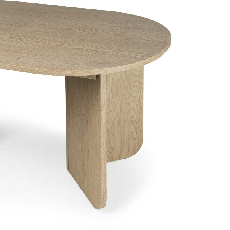 Masă extensibilă Mou, 140-200 cm, stejar Cremona Torro, blat oval