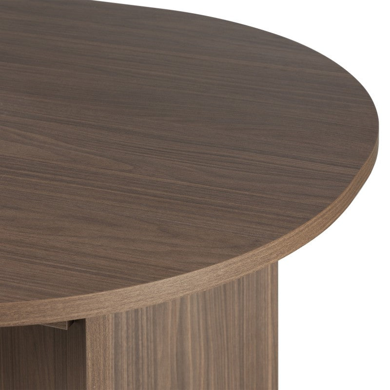 Masă extensibilă Mou, 140-200 cm, nuc Lincoln, blat oval