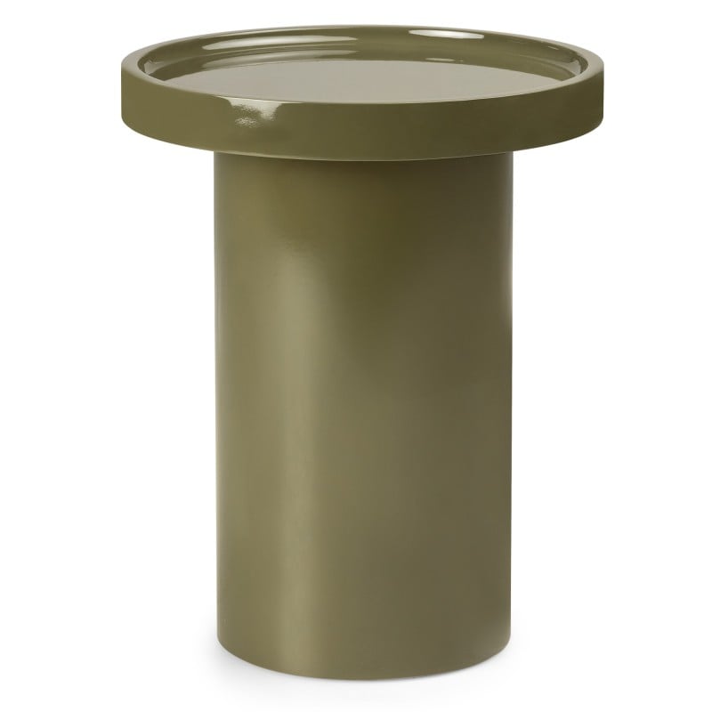 Măsuță auxiliară Chia, 40 cm, verde deschis, lucioasă
