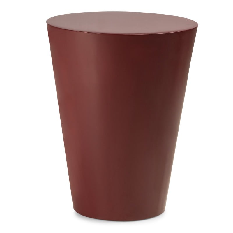 Măsuță auxiliară Eclipso, 40 cm, vișiniu-maro, lucioasă
