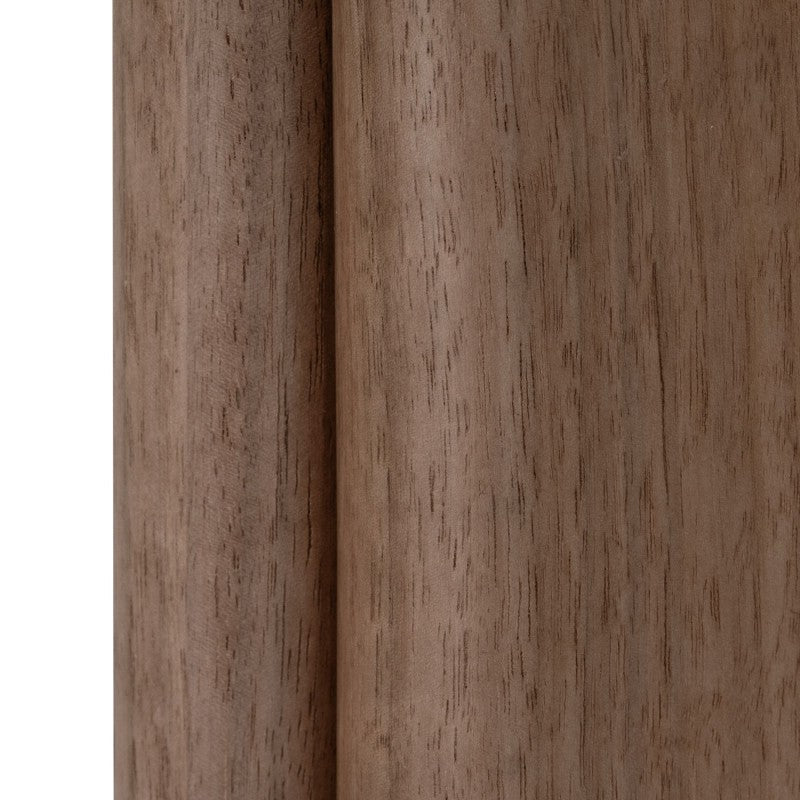Măsuță auxiliară Marlo II, 50 cm, alb-crem/nuc, microciment