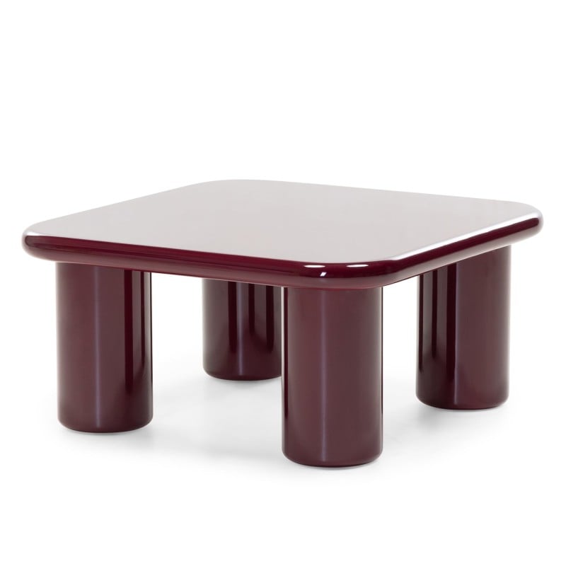 Măsuță de cafea Cherry, 70 cm, vișiniu/cireșiu, lucioasă