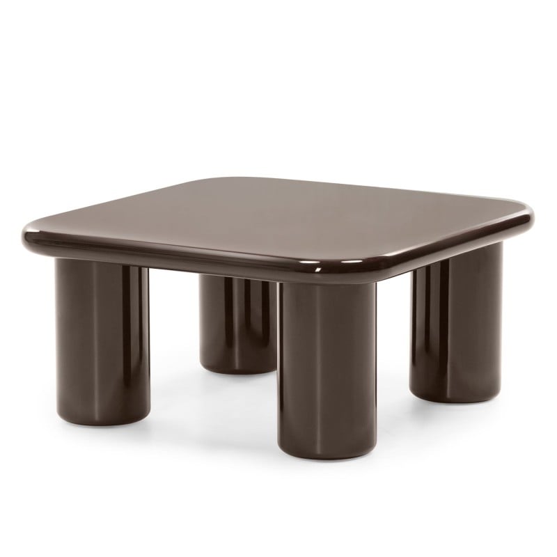 Măsuță de cafea Cherry, 70 cm, ciocolatiu, lucioasă