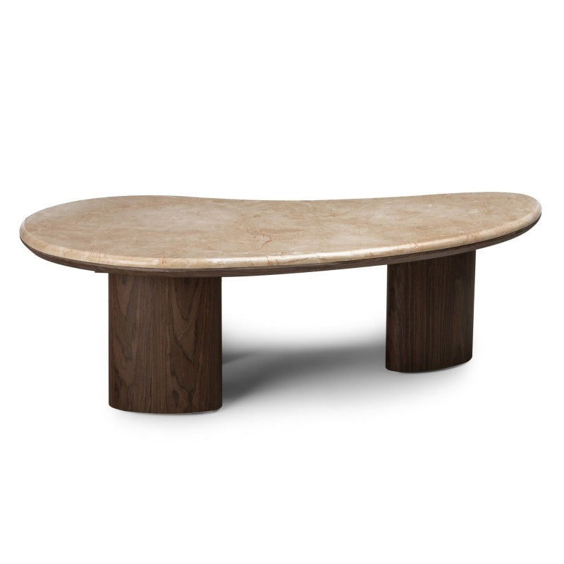 Măsuță de cafea Essence, 110 cm, nuc închis/marmură