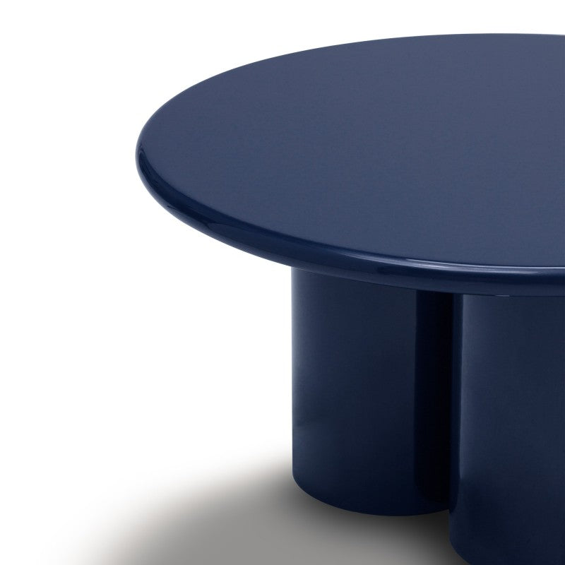 Măsuță de cafea Everett, 80 cm, cobalt, lucioasă