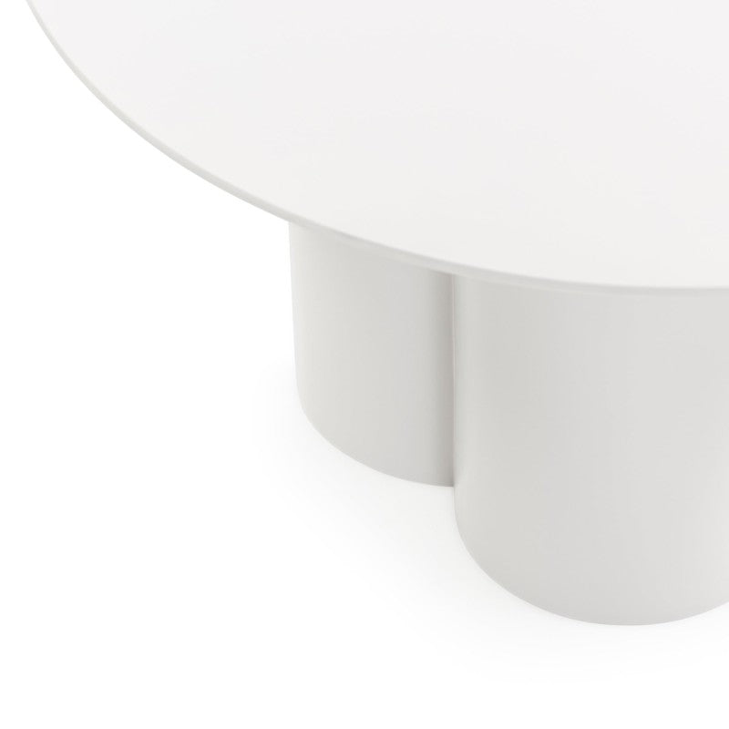 Măsuță de cafea Lazaro, 80 cm, rotundă, gri-bej