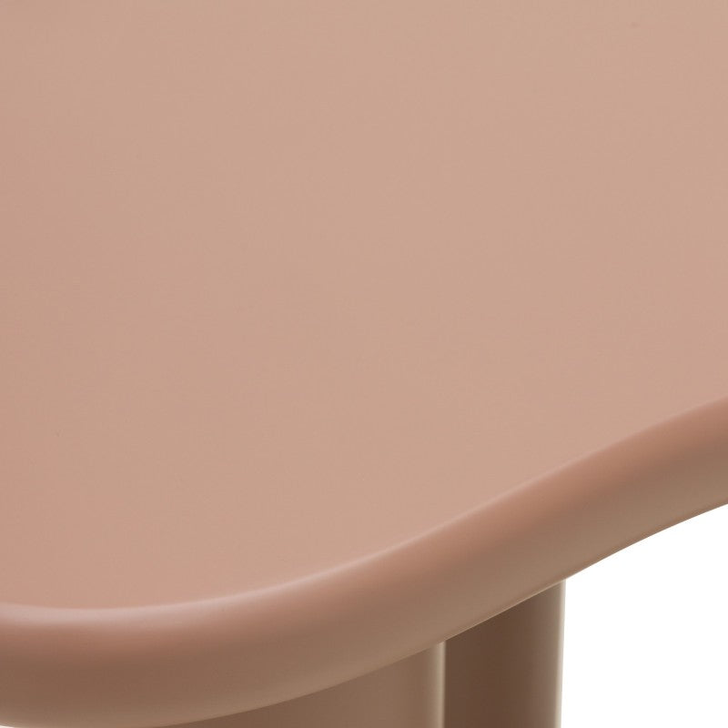 Măsuță de cafea Vanity, 60 cm, forme rotunjite, mocha