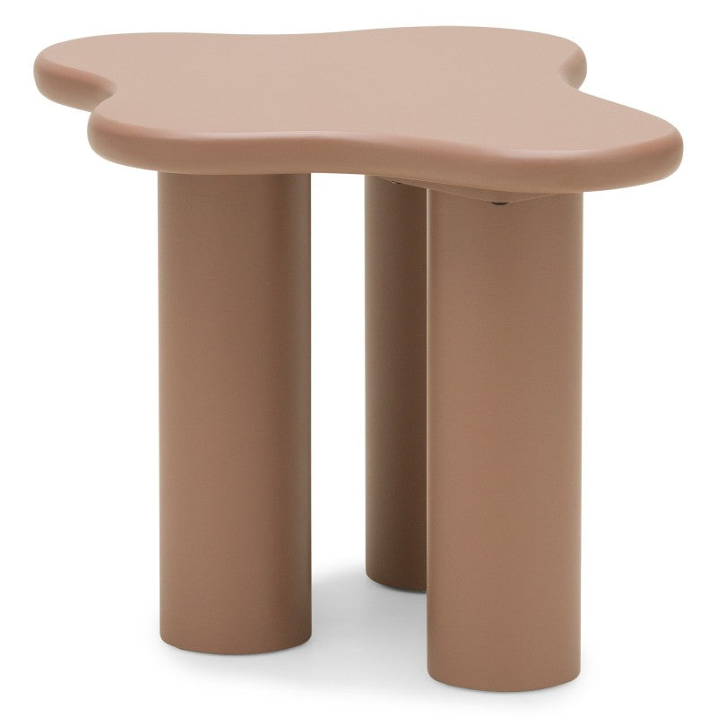 Măsuță de cafea Vanity, 60 cm, forme rotunjite, mocha