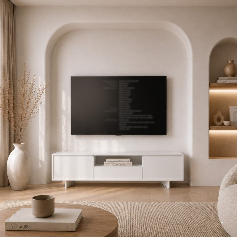 Comodă TV Bloom, 160 cm, albă
